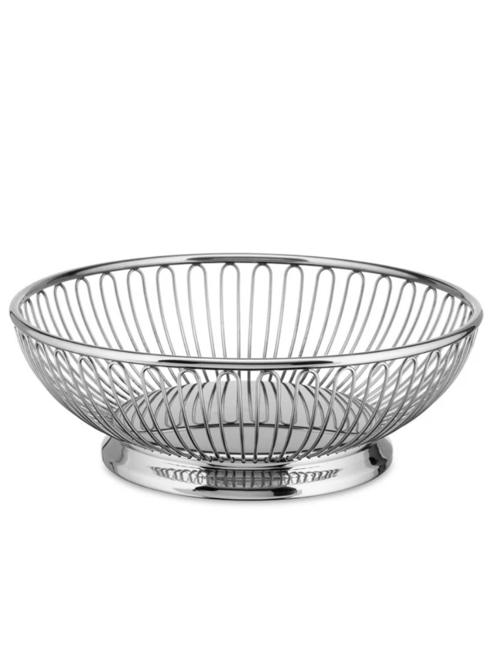 Alessi Silver Wire Fruit Basket - Sculptural Serving Bowl